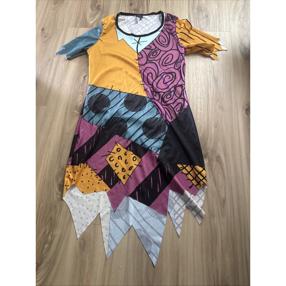 Disney Nightmare Before Christmas Sally Costume Dress Adult large